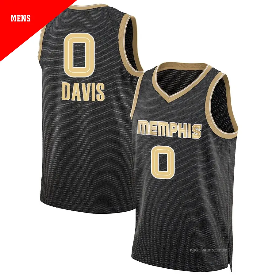 ＃0 Men's Johnny Davis Memphis Grizzlies Black Swingman Select Series Jersey