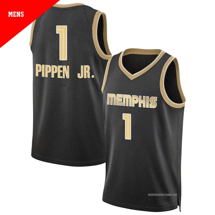 ＃1 Men's Scotty Pippen Jr. Memphis Grizzlies Black Swingman Select Series Jersey