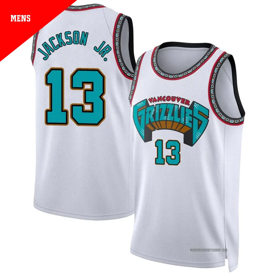 ＃13 Men's Jaren Jackson Jr. Memphis Grizzlies 2024/25 Swingman White Classic Edition Jersey