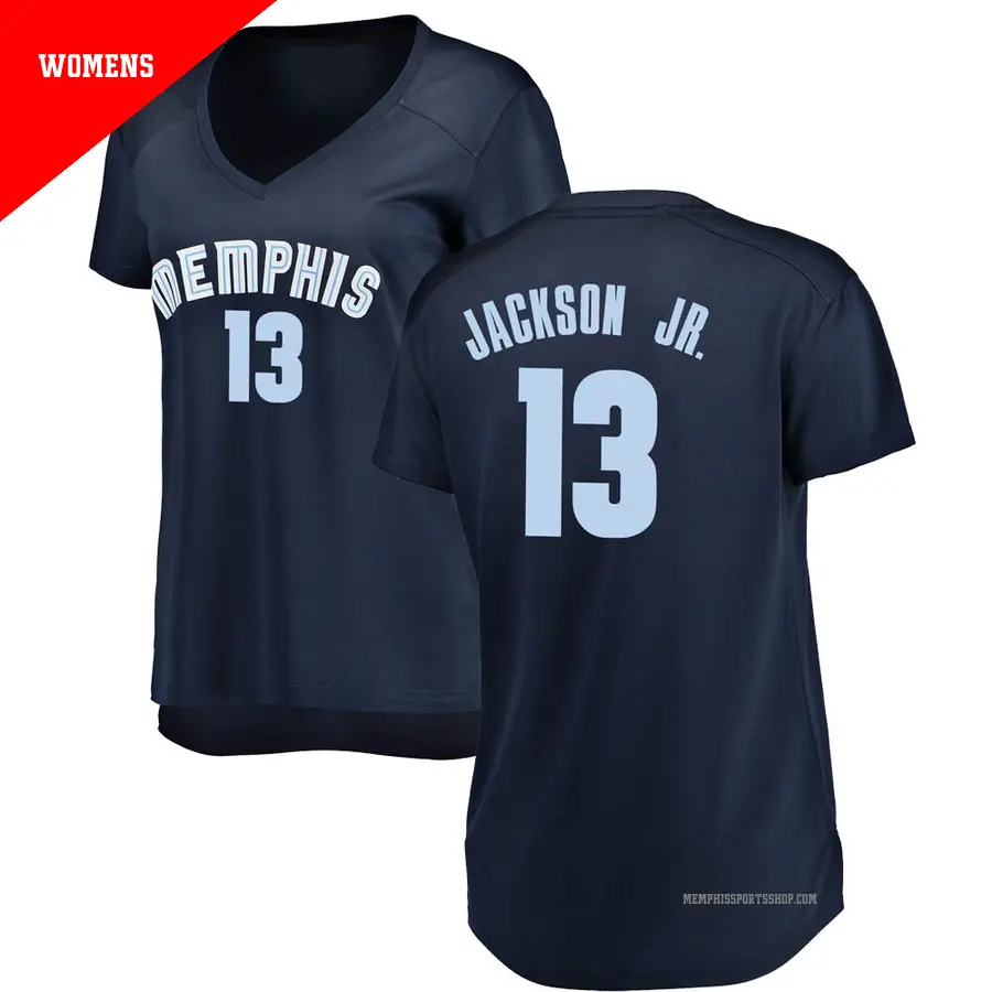 ＃13 Women's Jaren Jackson Jr. Memphis Grizzlies Navy Fast Break JerseyIcon Edition