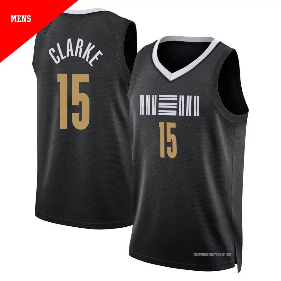 ＃15 Men's Brandon Clarke Memphis Grizzlies 2023/24 Swingman Black City Edition Jersey