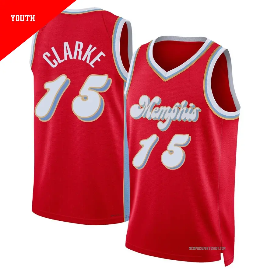 ＃15 Youth Brandon Clarke Memphis Grizzlies 2024/25 Swingman Red City Edition Jersey