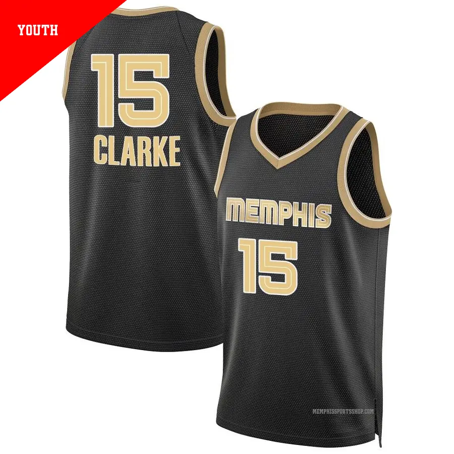 ＃15 Youth Brandon Clarke Memphis Grizzlies Black Swingman Select Series Jersey