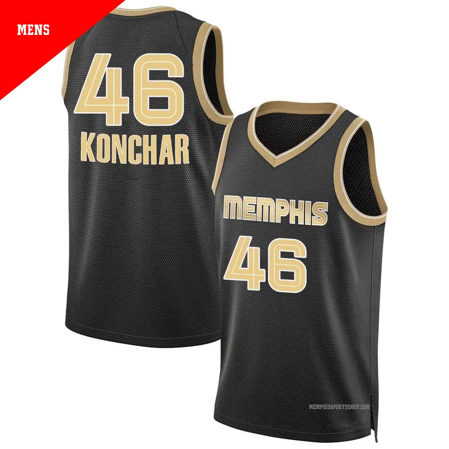 ＃46 Men's John Konchar Memphis Grizzlies Black Swingman Select Series Jersey