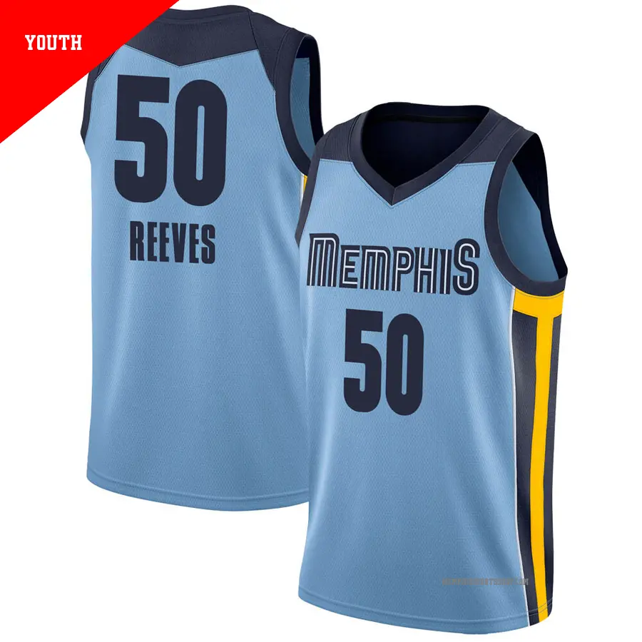 ＃50 Youth Bryant Reeves Memphis Grizzlies Light Blue Swingman JerseyStatement Edition